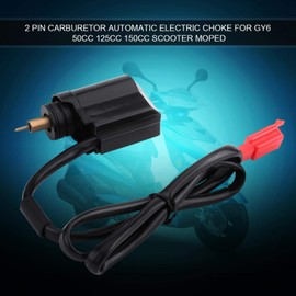 Elektrischer Choke, 2-poliger Vergaser Automatischer elektrischer Choke Passend für GY6 50cc 125cc 150cc Scooter Moped