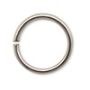 Iron Round Eyelets Silver Silver Nickel 0.3 in (8 mm)