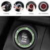 JUSTTOP 2PCS Car Bling Crystal Rhinestone Engine Start Ring Decals,