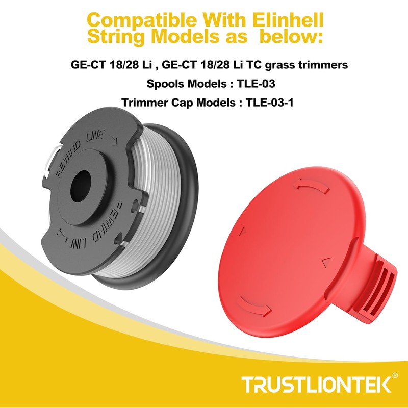 TRUSTLIONTEK Thread spool, for Einhell cordless grass trimmer GE-CT 18/28