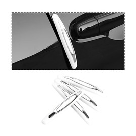 JNNJ Car Door Edge Guards, 4 Pieces Anti-Scratch Protectors, ABS+PVC Material, Universal Fit for Cars, Trucks, SUVs (White)