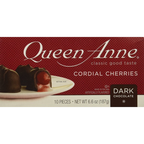 Queen Ann Dark Chocolate Cherries, 6.6 oz
