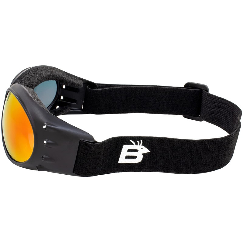 Birdz Eyewear Eagle Padded Dirt Bike Motorcycle Riding Goggles Black