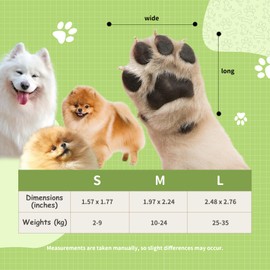 Anti-Slip Paw Grips for Dogs - Traction Pads with Enhanced Adhesive for Paw Protection on Slippery Floors - Essential Footwear for Dogs (M)