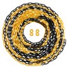 SWAWIS 15 m Plastic Barrier Chain, 6 mm Thick, Yellow/Black