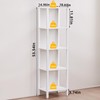YUFAM 54in Tall Bookshelf 5-Tier Small Narrow Bookcase, Skinny Book
