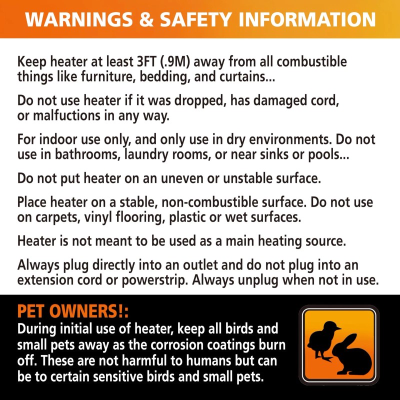 Comfort Zone 1500W Personal Ceramic Space Heater with Adjustable Thermostat