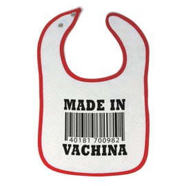 Toddler & Baby Bibs Burp Cloths Made in Made in Vachina Funny Cotton Baby Items for Baby Girl & Boy White Red Design Only