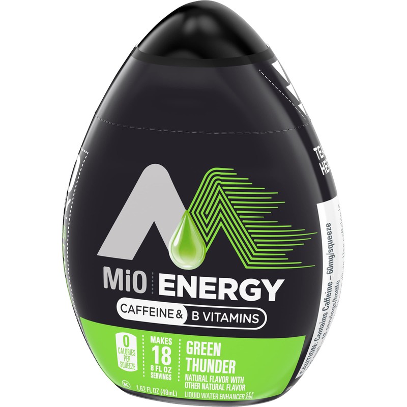 MiO Energy Liquid Water Enhancer, Green Thunder, 1.62 Ounce (Pack