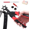 TAKIT Hole Punch Plier, Revolving Heavy Duty Leather Hole Punching