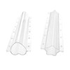 4Pcs Cucumber Styling Growth Mold Plastic Heart Shaped Five-Pointed Star