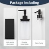 DAZI Soap Dispenser, Black, Refillable Standing Soap Dispenser, Premium Metal
