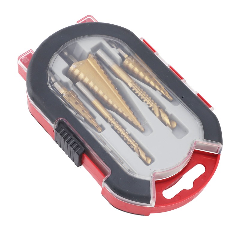 6PCS Step Drill Bit Set Hex Shank Electric Step Drill