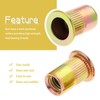 HSeaMall M8 Plated Carbon Steel Rivet Nut M8 Threaded Insert