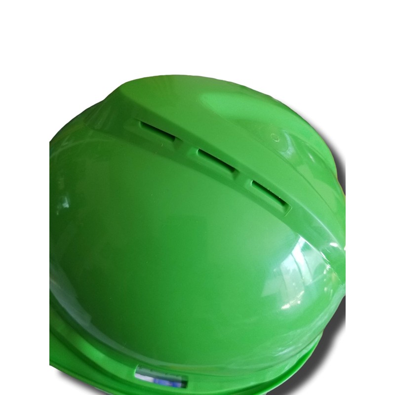 Hard Hat, FrtBrm, NnSlttd, 4Rcht, Hi-Viz Grn
