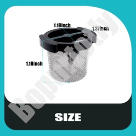 Bopurtotly 6-504-00 Universal Wall Fitting and Quick Disconnect Filter Screen Compatible with Zodiac Polaris 9-100-9001/9-100-3008 UWF Connector Assembly 280 380 360 180 165 65 Pool Cleaner (1)