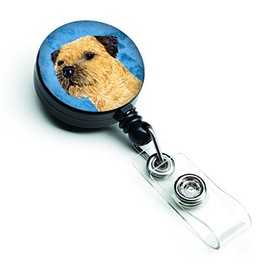 Caroline's Treasures Blue Border Terrier Retractable Badge Reel, Multicolor (LH9368BUBR)