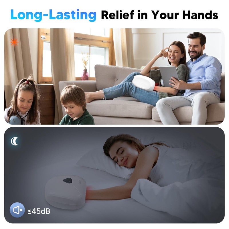 arboleaf Hand Massager with Heat and Compression, Hand Massage Machine