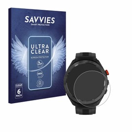 Savvies Pack of 6 Screen Protectors for Garmin Approach S70 (47 mm) Ultra Transparent