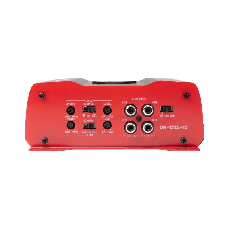 Crunch DR-1325.4D V-Drive 1325 Watts Four-Channel Car Audio Amplifier +