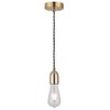 Brass Ceiling Pendant Light Fitting, Twisted Braided Flex,E27 Lamp Holder