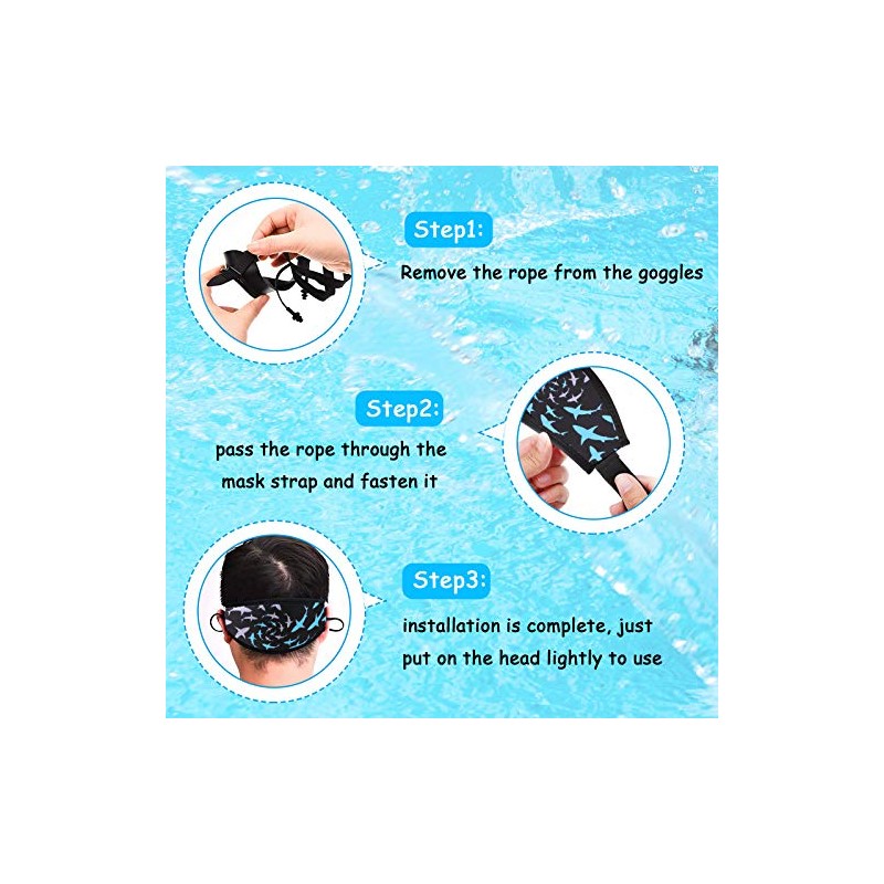 Skylety 3 Pieces Mask Strap Cover Dive Strap Cover Scuba