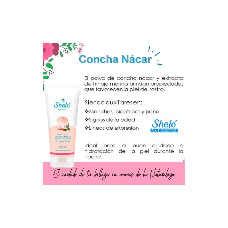 Crema Concha Nacar Para Manchas O Paño Despigmentante 250 Ml
