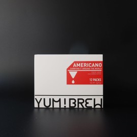 Yum!Brew Instant Americano Coffee – Freeze-Dried Arabica from Yunnan | 12 Single Servings | Bold & Smooth | Hot or Cold Brew | No Sugar | Low Calorie | Travel-Friendly Mini Pods