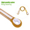 60/120/150cm Outdoor Survival Climbing Safety Rope with Ring Bearing(Yellow 60cm)