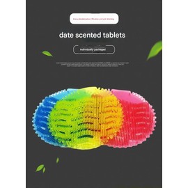 LOVQFING LOVQFINGStinged urinal fragrance tablets for men, urinal fragrance pad, urinal fragrance tablets, special odor removal (24 pieces, Yellow (lemon scent))