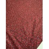 Vintage Burgundy with Tiny Flower Buds Small Scale Cotton Fabric