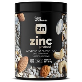 Zinc Protect | 120 de Cápsulas | Zinc y Vitamina C | Alta Absorción