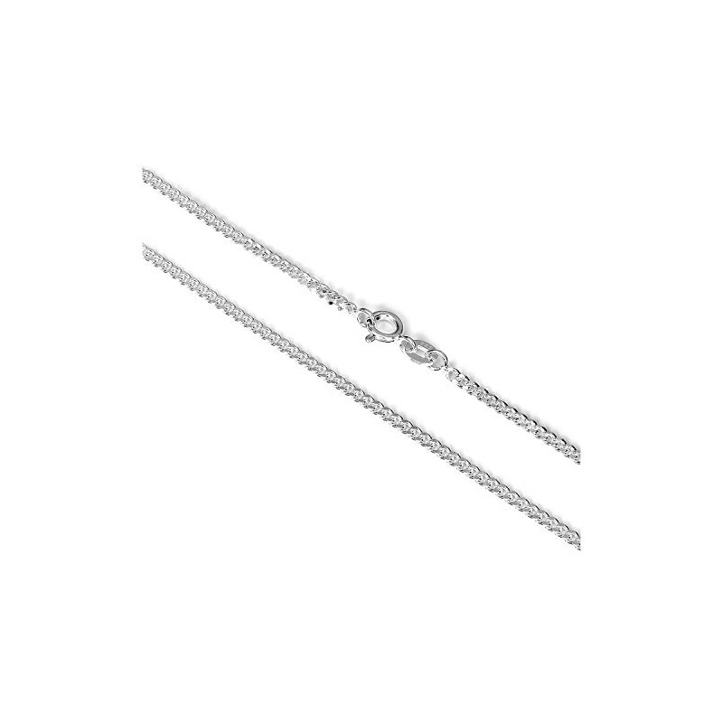 Sterling Silver Diamond Cut Curb Chain 24"