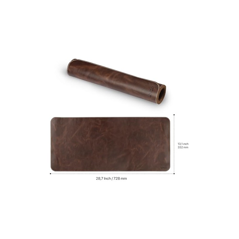Londo Leather Tappetino per mouse in pelle - Extra Grandi
