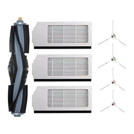 Accessories for ECOVACS DEEBOT T10 Plus:Replacement Parts Compatible with ECOVACS DEEBOT T10 Plus Robtic Vacuum Cleaner Main Brush Side Brush Hepa Filter Spare Attachments