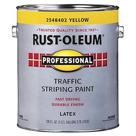 RUST-OLEUM 2548402 Paint Traffic Yellow 150, 128 Fl Oz (Pack of 1)