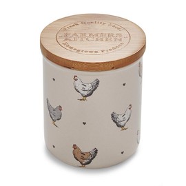 Cooksmart Ceramic Airtight Storage Jars | Storage Jars & Canisters Perfect For Pasta Storage & Rice Storage | Storage Jars With Lids For All Type Of Foods - Farmers Kitchen