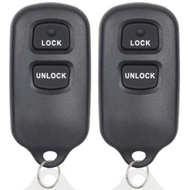 Key Fob Replacement Keyless Entry Remote Control Compatible with 2000-2008 Toyota Tundra | Highlander | Rav4 | FJ Cruiser | Celic | Echo | Prius | Yaris | Scion xA, HYQ12BBX HYQ12BAN-2 Packs