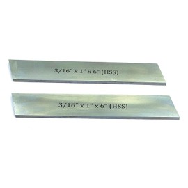 Buyohlic HSS Blades 3/16" x 1" (Wide) x 6" (Long) for Lathe Parting Cut Off & Tool Holders (Set of 2)