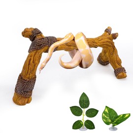 Tfwadmx Snake Climbing Branch, Resin Reptile Simulated Wood Branches, Hermit Crab Climbing Toys, Gecko Tank Branches Decor for Small Lizards, Tarantulas, Frogs