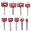 9Pcs/Set T-Slot Cutter, 6mm Shank Bottom Cleaning Bit CNC Router