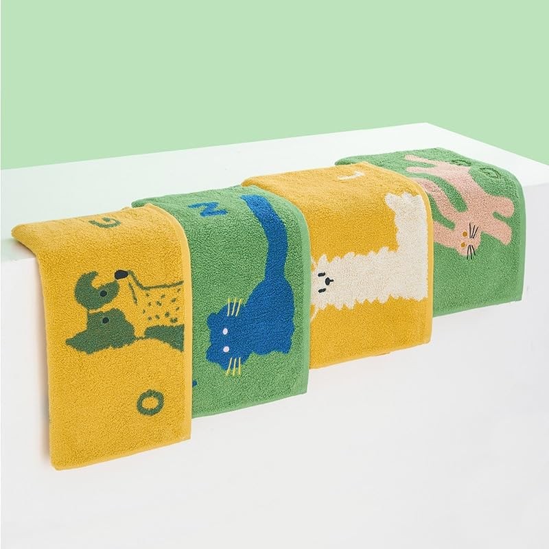 Moecat Life Towel Set, Face Towel, Hand Towel, 2-Piece Set,