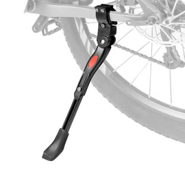 VEHIRANS Adjustable Bicycle Kickstand for Mountain Bikes - Aluminum Alloy with Non-slip Rubber Base, Bike Floor Stand for Road and Sports Bicycles