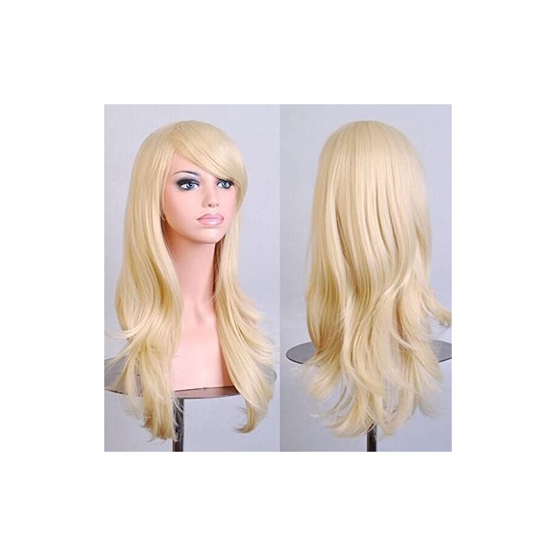 Peluca Ondulada Rizada Larga, Pelucas de Pelo Sintético de Moda,