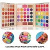 Paleta De Sombras Ojos Brillante Profesional Kit 86 Colores