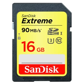 SanDisk Extreme SDHC-Speicherkarte, 90 MB, 16 GB