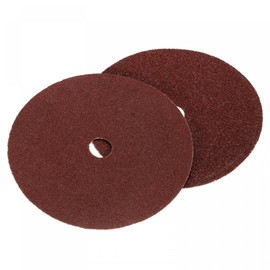 uxcell 7-Inch x 7/8-Inch Aluminum Oxide Resin Fiber Discs, Center Hole 36/80 Grit Sanding Grinding Discs, 10 Pcs