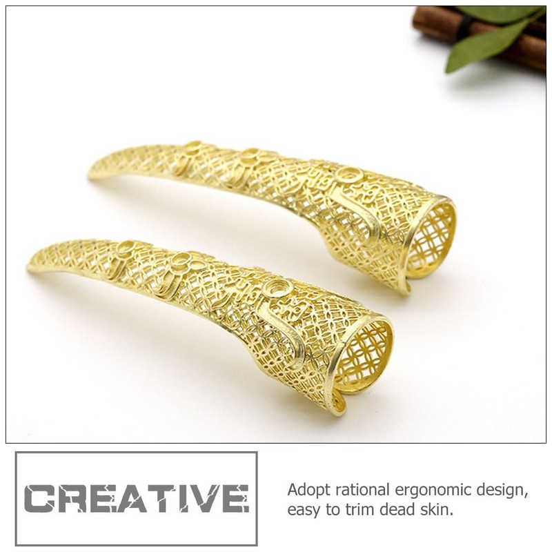 KOMBIUDA 2pcs Nail Set Halloween Cosplay Accessories Nail Ring Tip