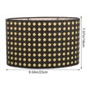 SEWACC Medium Lamp Shade Hollow Out Metal Lampshade Oval Shaped