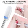 MELODYSUSIE Nail Drill Bits Set Ceramic Safety Professional 3/32 Inches